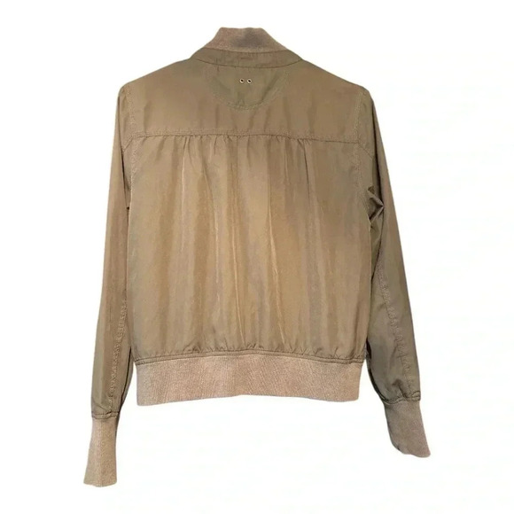 Converse Vintage Olive Green Lined Bomber Jacket Small - Picture 2 of 3